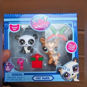 Littlest Pet Shop Winter Pals Panda and Deer Set